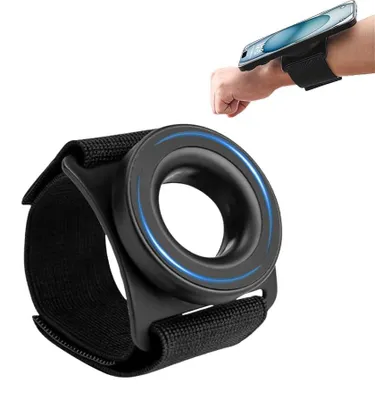 Produktbild von SDFWGG Sportarmband Handyhalterung Magnetisches Running Armband Handy 360° Drehbare Handgelenk Handyhalterung Laufarmband Handy Für iPhone 16/15/14/13 Pro Smartphones