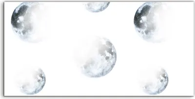Produktbild von Coloray Acrylbild 100x50  Wandbild Acrylbilder Mond Mondlicht Interstellar