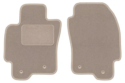 Obrázok produktu pre Predné velúrové koberce pre: Jaguar X-Type 2001-2009 (kombi/sedan) – 2 ks, béžové, na mieru – Wielganizator LUX