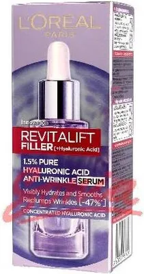 Produktbild von L´Oréal Paris Revitalift Filler faltenfüllendes Hyaluron-Serum mit einer Pipette 1.5% Hyaluronic Acid Serum 30 ml