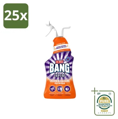 Produktbild von 25 x Cillit Bang Kalk & Schmutz Reiniger - 750 ml - Vorratspackung - 25 Stücke