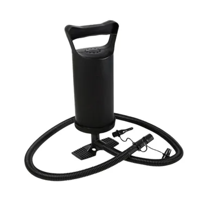 Produktbild von Luftpumpe für Luftmatratze Handluftpumpe Doppelhubkolbenpumpe Matratzenpumpe 2 Düsenaufsätze Hand Pumpe 2X 1,2 Liter Pumpleistung Doppelhubpumpe Retoo