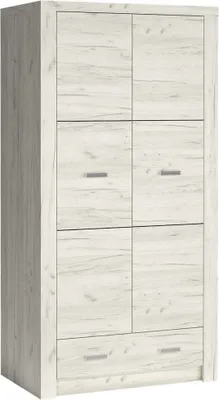 Produktbild von Kleiderschrank modern in Esche weiß INGENIO-161