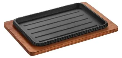 Produktbild von Gusseisen-Teppanyaki-Grillplatte, 25 x 17 cm