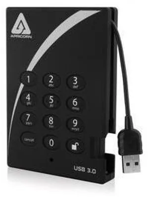 Immagine prodotto di Apricorn Aegis Padlock Fortress - disco rigido - crittografato - 1 TB - esterno (portatile) - 2,5" (6,4 cm)