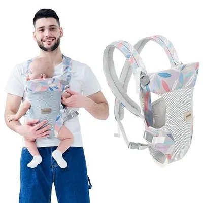 Zdjęcie produktu dla Nosidełko ergonomiczne dla niemowląt 4W1 regulowane nylon do 20KG
