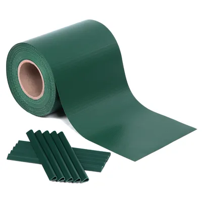 Produktbild von SONGMICS 40 m x 19 cm PVC Sichtschutzstreifen extra dick Zaunfolie Blickdicht mit 25 x Befestigungsclips