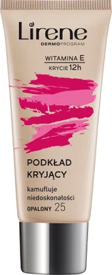 Zdjęcie produktu dla Lirene Podkład kryjący z witaminą E 25 Opalony, 30 ml