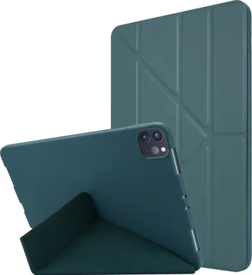 Produktbild von Mobigear Origami iPad Pro 13 Zoll (2025) Hülle Klapphülle - Grün