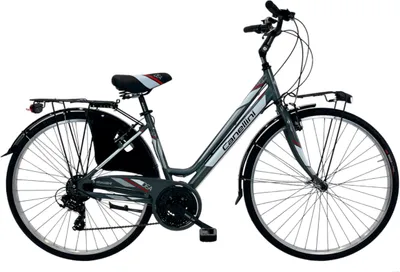 Produktbild von Citybike Fahrrad DEA 21v Canellini 28" - Frau - Titan/Rot
