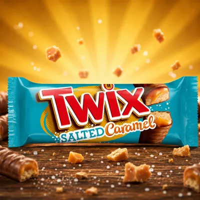 Produktbild von Twix Doppelriegel Salted Caramel 46g