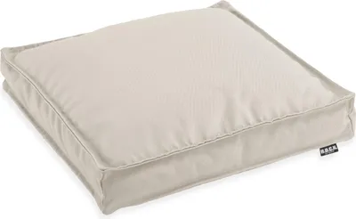 Produktbild von H.O.C.K. Classic Uni Outdoor Sitzkissen - 40x40x5cm Stuhlkissen für Draußen - Wetterfestes Polster Creme