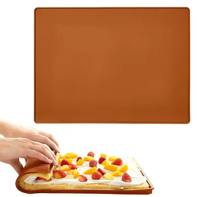 Siliconen Backmat mit Rand 40x30 cm, antihaft, wiederverwendbar, -30 bis 230 °C