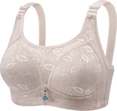 Produktbild von Damen-BH mit Blechkörbchen, ohne Bügel, verstellbarer Schultergurt, Push-Up-BH für Sport und Alltag, dehnbare Anti-Belichtungs-Unterwäsche
