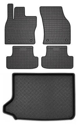 Obrázok produktu pre Gumové autokoberce SolidPRO + vaňa kufra pre: Audi Q2 2016- verzia s opravnou sadou 5 ks