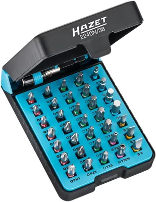 Produktbild von HAZET Bit Set - für Sechskant 6,3 mm (1/4'') - 37-teilig