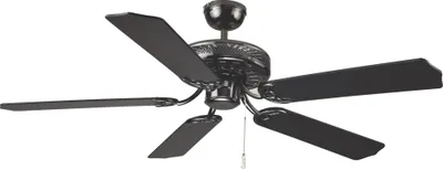 Image de Ventilateur de plafond Pearl Black 132 cm avec chainette