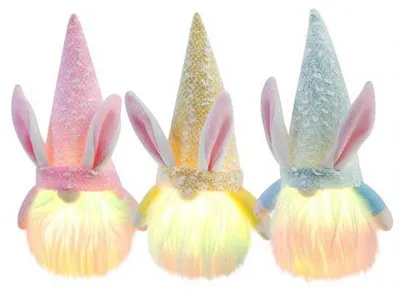 Produktbild von Osterhase-Kuscheltier - 3 Stücke, mit Osternachricht, süßes Kaninchen, Kinder-Geschenk