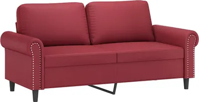 Produktbild von vidaXL 2-Sitzer-Sofa Weinrot 140 cm Kunstleder
