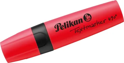 Zdjęcie produktu dla Pelikan 814126 Textmarker 490, Leuchtrot, 10 Stück Faltschachtel