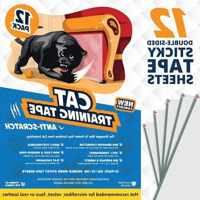 Produktbild von Famanu Möbelbeschützer gegen Katzenkratzen - 12 doppelseitige Anti-Kratz-Klebebänder