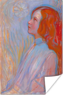 Produktbild von MuchoWow® Poster Hingabe - Piet Mondrian 120x180 cm - Kunstposter