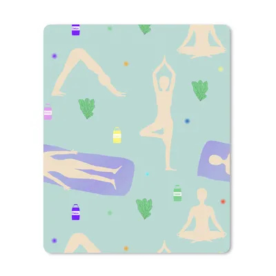 Produktbild von MuchoWow® Mauspad Mousepad Yoga - Muster - Zen 19x23 cm - Mousepads - Maus Mat - Pad - Mausunterlage - Mauspads - Spielen