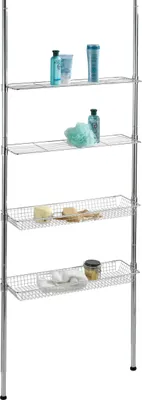 Produktbild von WENKO Teleskopregal Ellera silber 71,0 x 20,0 x 65,0 - 285,0 cm