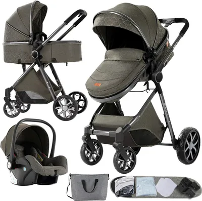 Produktbild von Babyschale, 3-in-1-Konfiguration, leicht und tragbar, Graphitgrau