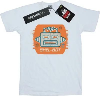 Image de The Big Bang Theory - T-shirt pour homme "Shel-Bot" BI12976 (L) (Blanc)