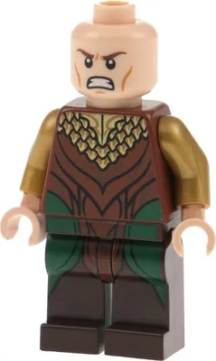 Produktbild von 1x Lego Minifigur Herr der Ringe Legolas Robe gold Doppelgesicht 79017 lor035