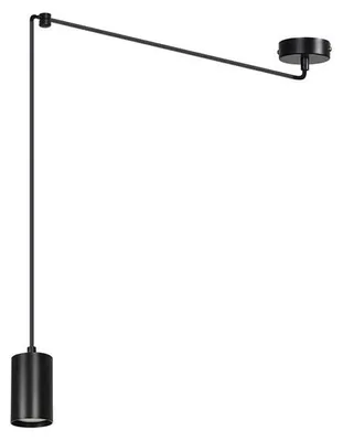 Obrázok produktu pre Závesná lampa Traker z matnej čiernej ocele