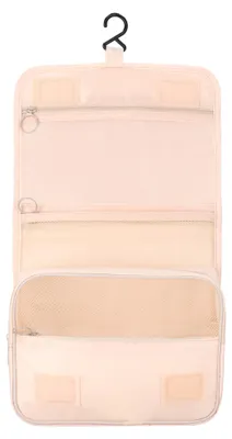 Productafbeelding van Make Up Tas - Toilettas - Cosmetica - 23x19x9,5 cm- Beige
