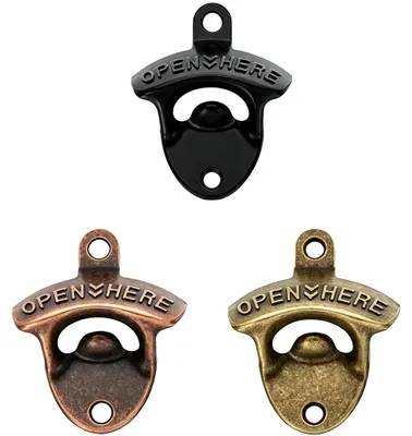 Productafbeelding van Set van flessenopeners, gemaakt van duurzame zinklegering, retro-design, verkrijgbaar in 3 kleuren, 15 stuks per set