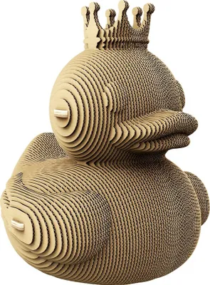 Produktbild von 3D-Puzzle Ente aus Pappe - Naturgetreues Bastelmodell