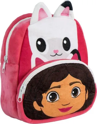 Produktbild von Gabby´s Dollhouse Vorschulrucksack – Weicher Plüsch-Rucksack für Jungen & Mädchen