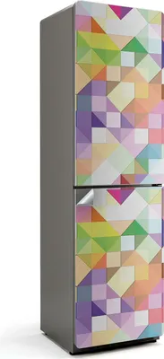 Produktbild von Ein Muster aus Rauten in Reihen – Kühlschrank Aufkleber – Klebefolie Kühlschrank – Kühlschrank Nachbildung – Kühlschrankfolie selbstklebend – Küchen Nachbildungation – 60x205 cm