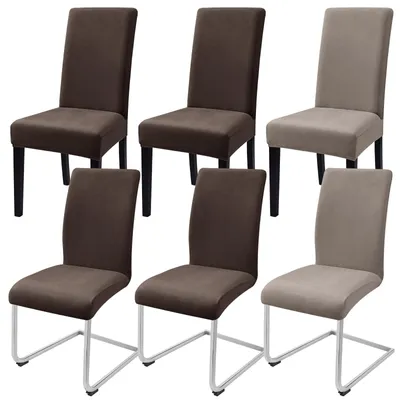Produktbild von Set mit 6 Samtbezügen für Esszimmerstühle