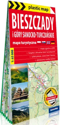 Image de Bieszczady i Góry Sanocko-Turczańskie foliowana mapa turystyczna 1:65 000