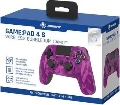 Immagine prodotto di Game Pad wireless Snakebyte PS4 4S in Bubblegum Camo