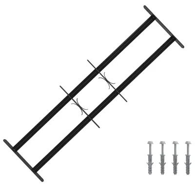 Obrázok produktu pre Bezpečnostná mreža na okná s 2 priečkami 3 pcs 63-114 cm