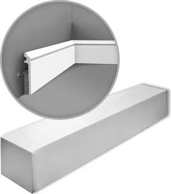 Produktbild von Orac Decor SX186-box LUXXUS Sockelleisten 1 Karton SET mit 16 Stuckleisten 32 m