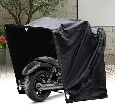 Productafbeelding van Motortent, motorgarage, opvouwbare garage, quadgarage, zware motorkap, 600D polyester Oxford-stof, beschermhoes met tas