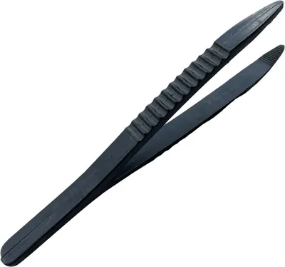 Image de Pince à Électronique Quartz en Plastique Noir 125 mm