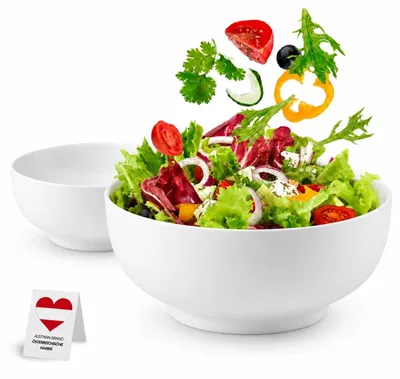 Productafbeelding van Set van 2 Porseleinen Saladeschalen 20,5 cm