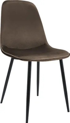 Produktbild von Esszimmerstuhl Samtbraun - Küchenstuhl - Modernes Design und hoher Sitzkomfort