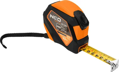 Produktbild von Stahlbandmaß 10 m x 25 mm, Auto-Lock, Stopp-Taste, Magnet