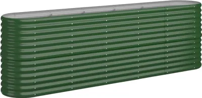 Zdjęcie produktu dla Donica Ogrodowa, Malowana Proszkowo Stal, 224X40X68 Cm, Zielona Lumarko!