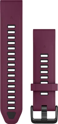 Garmin 010-13391-04 Quickfit Silikonband 20 mm Merlot/Graphit 1