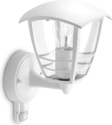 Produktbild von Philips Creek wall lantern white 1x60W 230V
